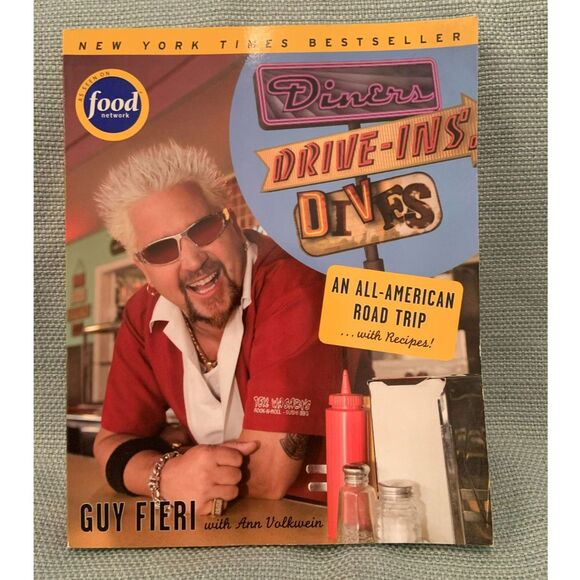 Diners Drive-Ins and Dives by Guy Fieri Tour and Recipe Book - Picture 1 of 4